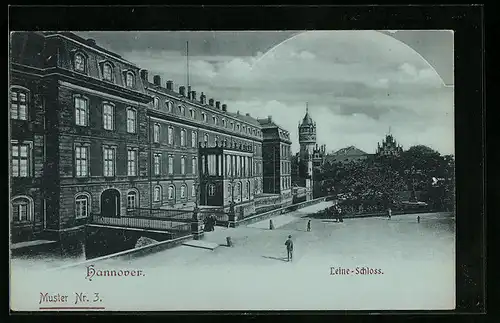 Mondschein-AK Hannover, Leine-Schloss