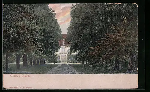 AK Graditz, Blick auf das Schloss