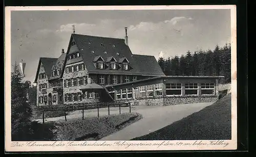 AK Dahle /Kreis Altena, Ehrenmal des Sauerländischen Gebirgsvereins auf den 514m hohen Kohlberg