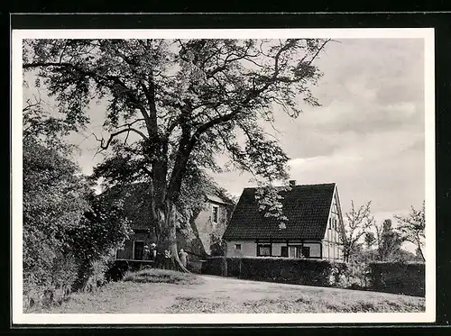 AK Köln-Dellbrück, Landschaftsidyll Strunder Mühlenhof