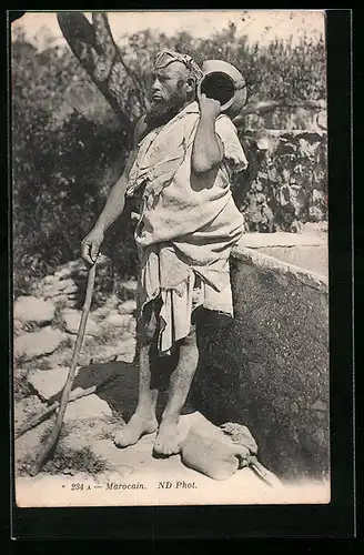 AK Marokkaner am Brunnen