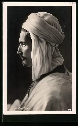 AK A Arab Type, Arabischer Mann im Profil