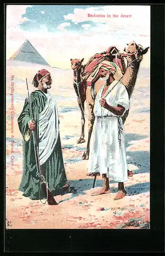Künstler-AK Bedouins in the desert