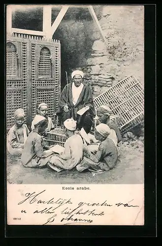 AK Ecole arabe, arabische Volkstypen