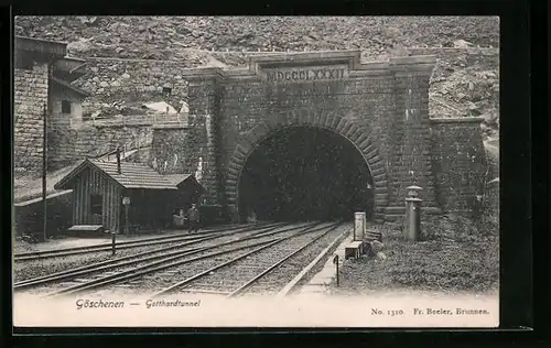 AK Göschenen, Gotthardtunnel