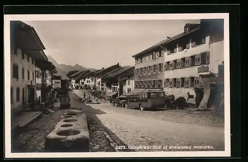 AK Gruyères, Rue et anciennes mesures
