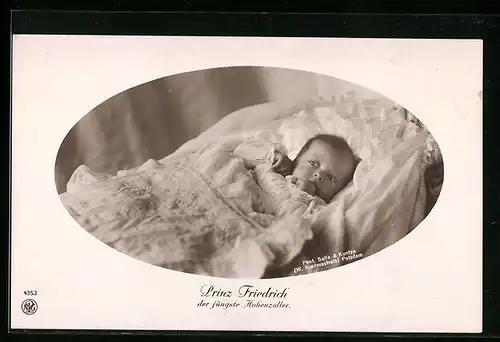AK Prinz Friedrich Georg als Baby