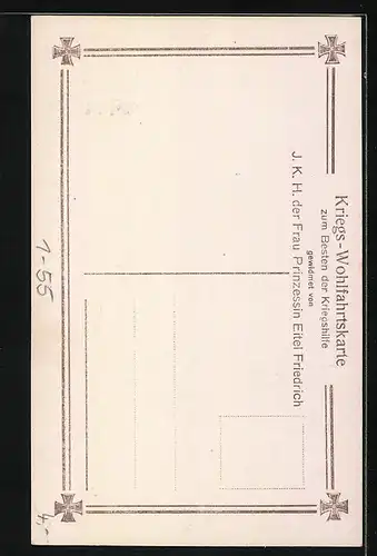AK Prinzessin Eitel Friedrich von Preussen mit Federhut
