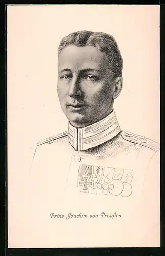 AK Prinz Joachim von Preussen in Uniform