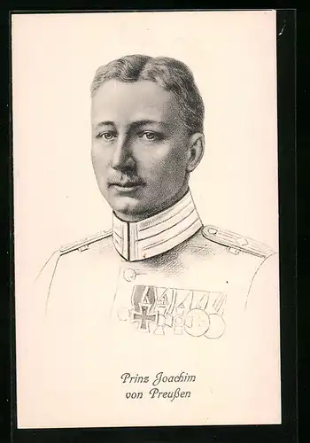 AK Prinz Joachim von Preussen, Portrait