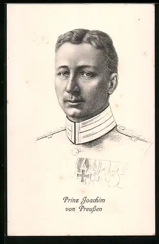 AK Joachim von Preussen, Portrait des Prinzen