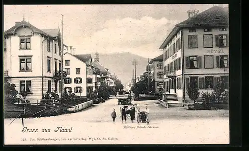 AK Flawil, Hotel in der Mittlere Bahnhofstrasse