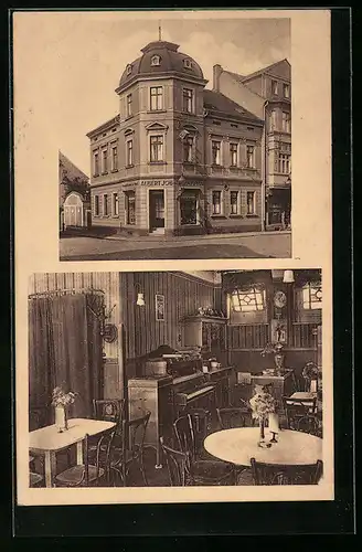 AK Meuselwitz /Thür., Conditorei und Cafe von Albert Job