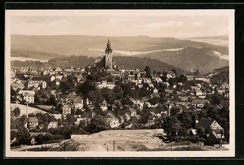 AK Schneeberg / Erzgeb., Gesamtansicht