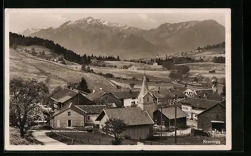 AK Kranzegg / Allgäu, Ortsansicht aus der Vogelschau