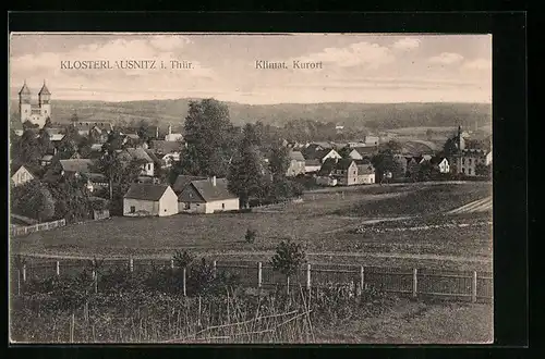 AK Klosterlausnitz / Thür., Ortsansicht aus der Vogelschau