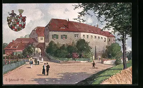 AK Kitzingen, Schlossgut Schwanberg, Wappen