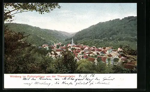 AK Wirsberg / Fichtelgeb., Ortsansicht von der Theresienhöhe aus gesehen