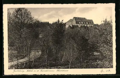 AK Jesteburg, Blick zum Sanatorium Heidehaus