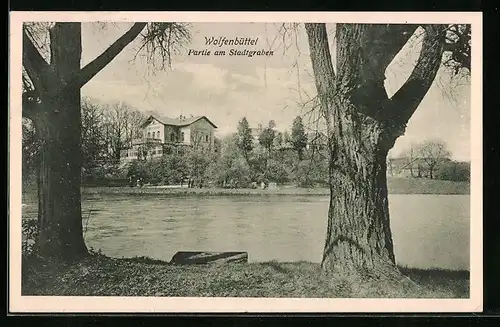 AK Wolfenbüttel, Partie am Stadtgraben