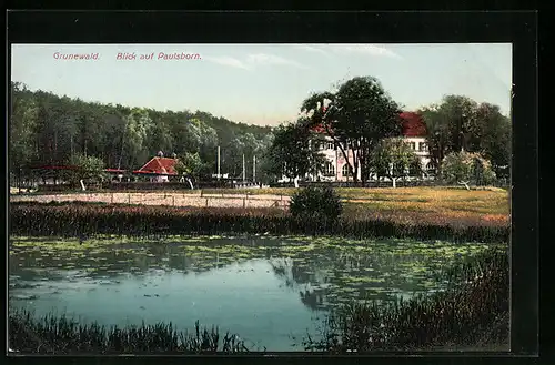 AK Berlin-Grunewald, Blick auf Paulsborn