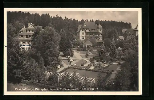 AK Königsfeld / Schwarzwald, Hindenburgplatz
