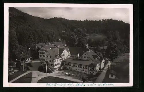 AK Bad Niedernau, Ortspartie aus der Vogelschau