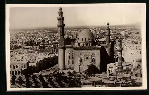 AK Kairo, Ortsansicht mit Moschee