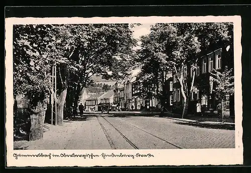 AK Gummersbach im Oberbergischen, Hindenburg-Strasse mit Geschäften
