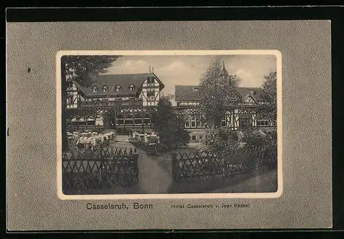 AK Bonn-Kasselsruh, Hotel Casselsruh von Jean Kessel