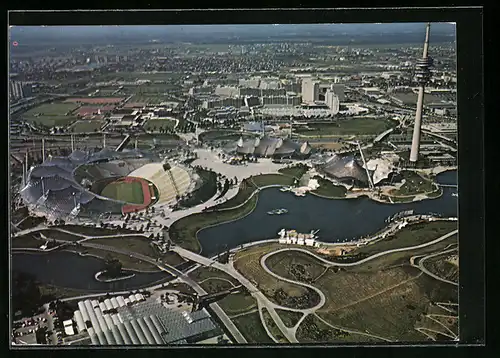 AK München, Blick auf den Olympiapark