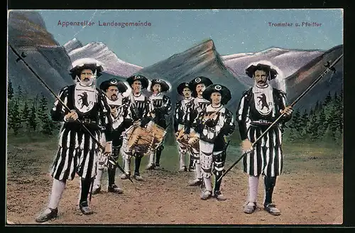 AK Appenzell, Appenzeller Landesgemeinde, Trommler und Pfeiffer