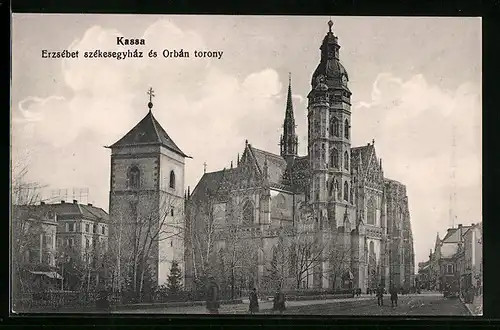 AK Kassa, Erzsebet szekesegyhaz es Orban torony