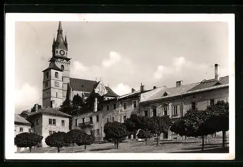 AK Kremnica, Cast namestia so zamockym kostolom