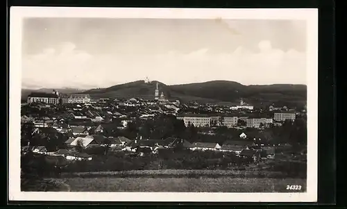 AK Leutschau, Panorama mit Bergen