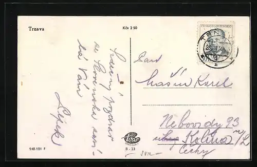 AK Trnava, Ortspartie mit Kirche