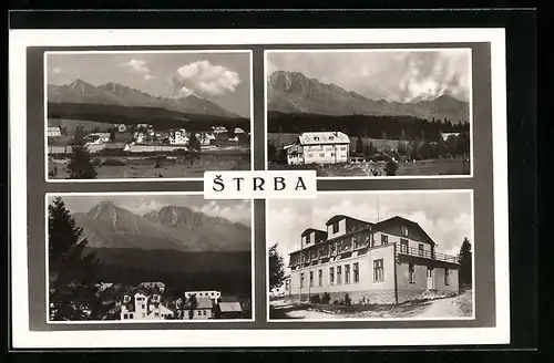 AK Strba, Ortsansicht, Haus Turisticka Chata