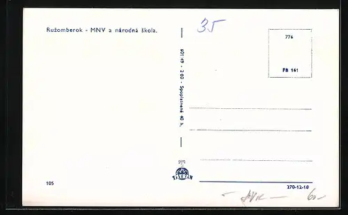 AK Ruzomberok, MNV a národná skola