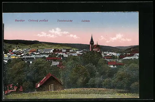 AK Bardiov, Totalansicht von einem Feld aus