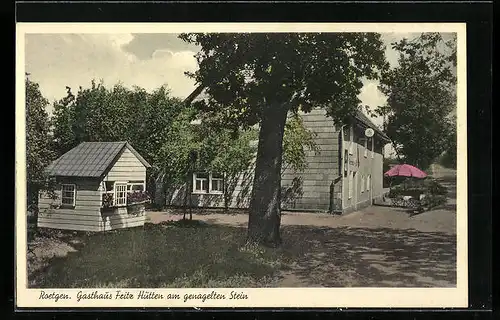 AK Roetgen, Gasthaus und Pension Fritz Hütten am genagelten Stein