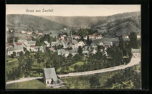 AK Zweifall, Gesamtansicht aus der Vogelschau
