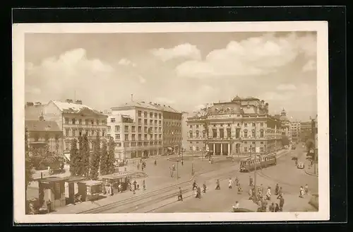 AK Bratislava, Hviezdoslavovo nam, Strassenbahn