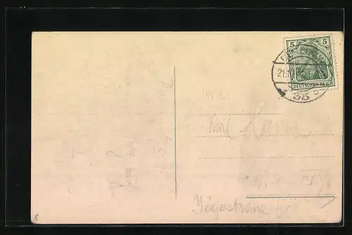 AK Berlin, Strassenbahnen auf dem Alexanderplatz