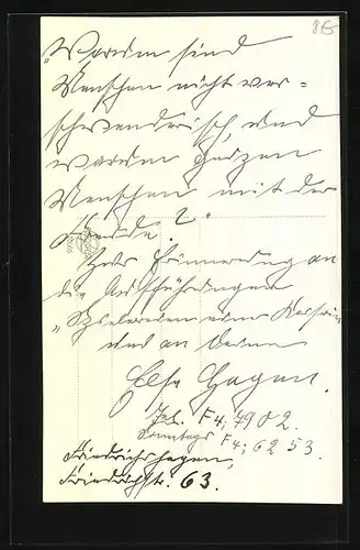 AK Opernsängerin Else Hagen mit ernstem Gesicht, Autograph