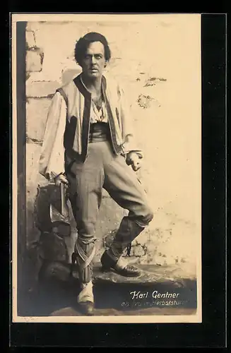 AK Opernsänger Karl Gentner als Ivo in Herbststurm