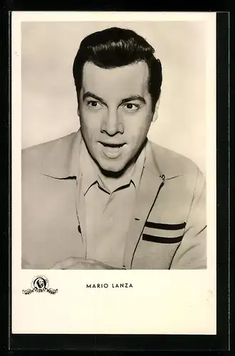 AK Opernsänger Mario Lanza mit offenem Mund