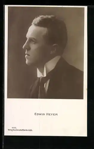 AK Opernsänger Edwin Heyer in einem Anzug