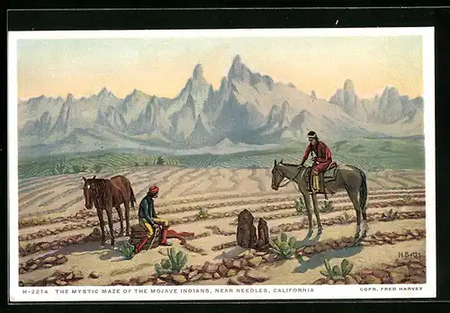 AK Needles, Cal., The Mystic Maze of the Mojave Indians