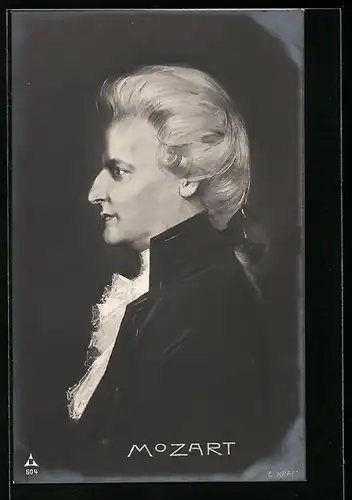 AK Wolfgang Amadeus Mozart im Profil