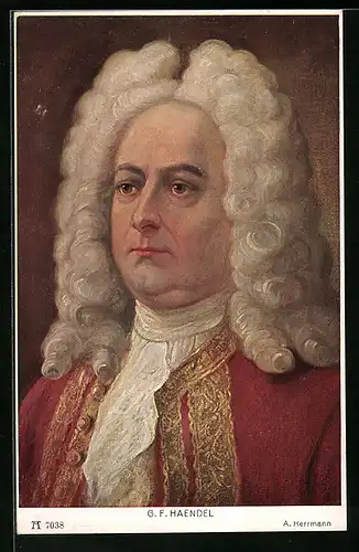 AK Portrait Georg Friedrich Händel, Komponist